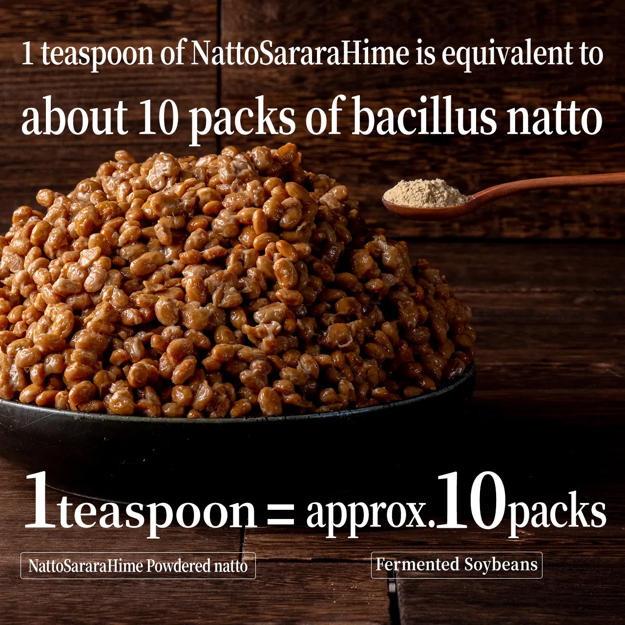 Princess Natto is one teaspoon